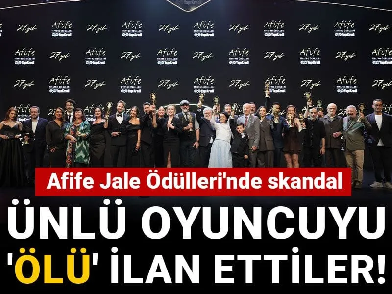 Afife Jale'de Şok! Ünlü Oyuncuyu Sahneden Ölü İlan Ettiler!