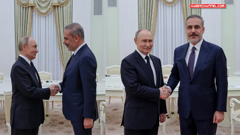 Bakan Hakan Fidan, Rusya Devlet Başkanı Putin ile bir araya geldi