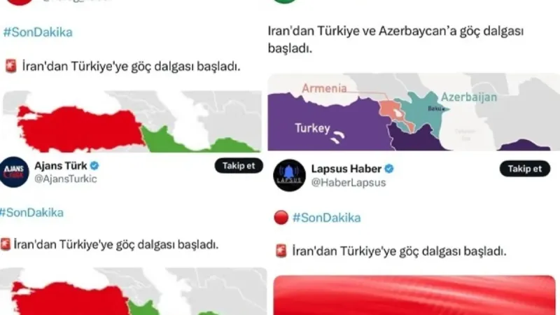 Cezaevindeki Ümit Özdağ’ın trol ağı yine sahnede: İran'dan Türkiye'ye göç dalgası yalanı patladı | Bakan Tunç açıkladı: Soruşturma başlatıldı