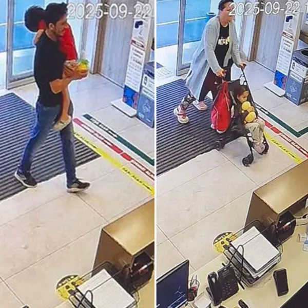 Elinde oyuncağı vardı... 2 kardeşin son görüntüsü!