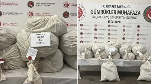 Gümrük muhafızları geçit vermiyor: 212 kilo 365 gram uyuşturucu ele geçirildi