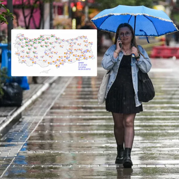 Meteoroloji'den saatli uyarı! 6 kent için "sarı" alarm! 4 bölgede sağanak!