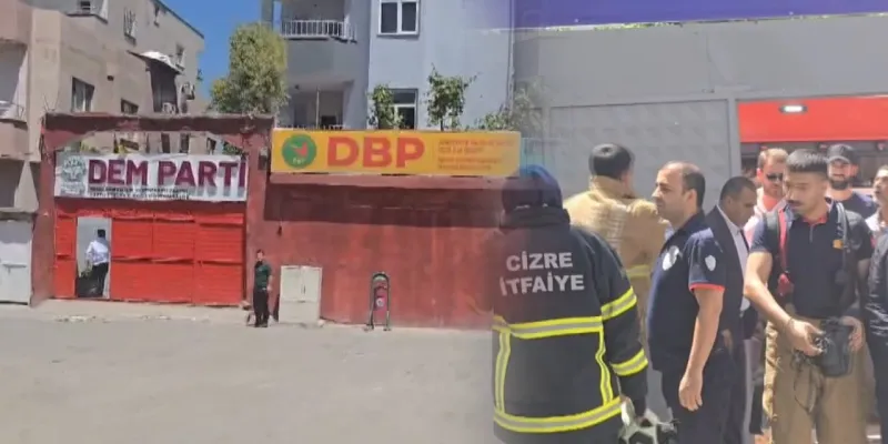 DEM Parti Cizre'de Alevler İçinde! İlçe Binasında Yangın Paniği