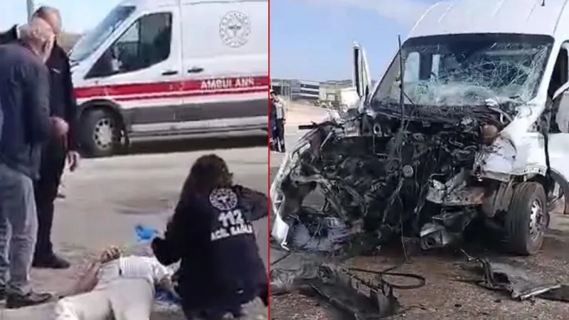 Gaziantep'te İşçi Servisi Kazası! TIR Dehşeti: Yaralılar Var