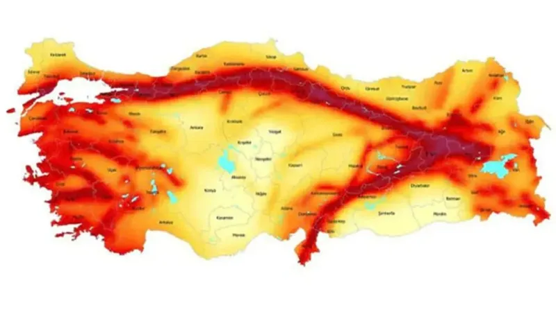 Türkiye'de Deprem Riski En Az Olan 20 İl Açıklandı! İşte O Liste