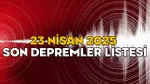 Son Dakika: Türkiye Sallandı! 23 Nisan Depremleri Alarm Veriyor!