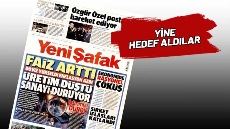 Yeni Şafak’tan ekonomi yönetimine yaylım ateşi